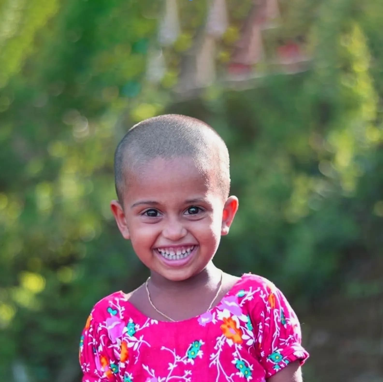 A child supported during cancer treatment